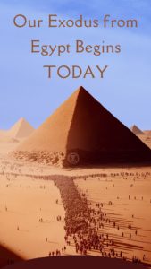 Read more about the article Our Exodus From Egypt Begins Today – Step 1